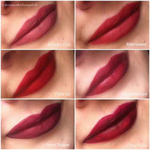 Lipswatches - new shades collage